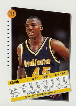 1991-92 SkyBox #115 Chuck Person Back