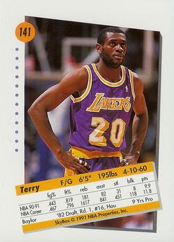 1991-92 SkyBox #141 Terry Teagle Back