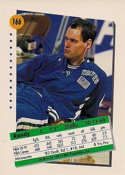 1991-92 SkyBox #166 Randy Breuer Back