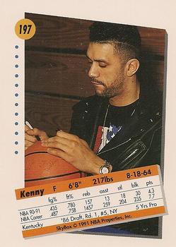 1991-92 SkyBox #197 Kenny Walker Back