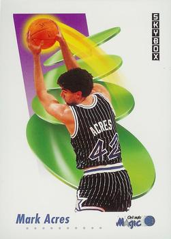 1991-92 SkyBox #199 Mark Acres Front