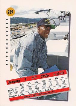 1991-92 SkyBox #239 Jerome Kersey Back