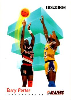 1991-92 SkyBox #240 Terry Porter Front