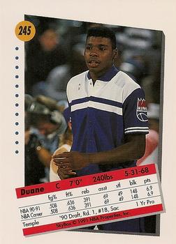 1991-92 SkyBox #245 Duane Causwell Back