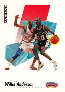 1991-92 SkyBox #254 Willie Anderson Front