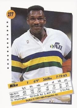 1991-92 SkyBox #277 Mike Brown Back