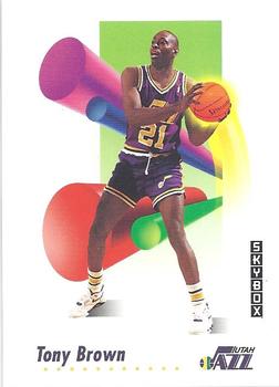 1991-92 SkyBox #278 Tony Brown Front