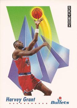 1991-92 SkyBox #291 Harvey Grant Front