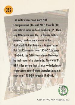 1991-92 SkyBox #352 Boston Celtics Back