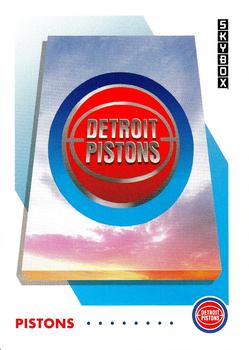 1991-92 SkyBox #358 Detroit Pistons Front