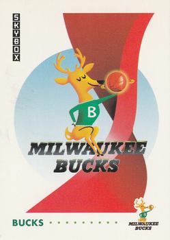 1991-92 SkyBox #365 Milwaukee Bucks Front