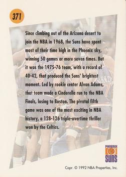 1991-92 SkyBox #371 Phoenix Suns Back