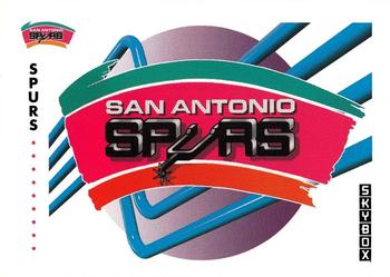 1991-92 SkyBox #374 San Antonio Spurs Front