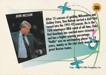 1991-92 SkyBox #386 Don Nelson Back
