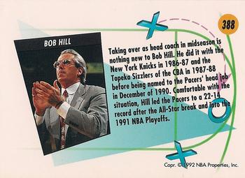 1991-92 SkyBox #388 Bob Hill Back