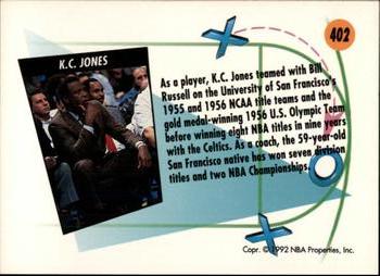 1991-92 SkyBox #402 K.C. Jones Back