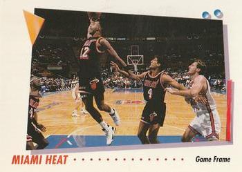 1991-92 SkyBox #418 Miami Heat Front