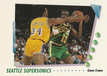 1991-92 SkyBox #429 Seattle Supersonics Front