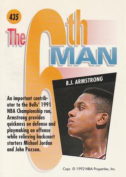 1991-92 SkyBox #435 B.J. Armstrong Back