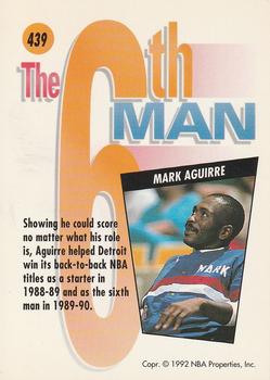 1991-92 SkyBox #439 Mark Aguirre Back