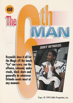 1991-92 SkyBox #450 Jerry Reynolds Back