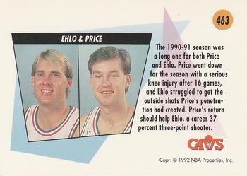 1991-92 SkyBox #463 Mark Price / Craig Ehlo Back