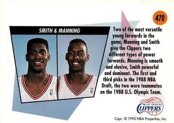 1991-92 SkyBox #470 Charles D. Smith / Danny Manning Back