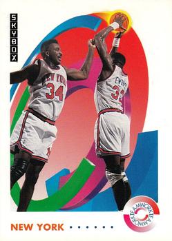 1991-92 SkyBox #476 Patrick Ewing / Charles Oakley Front