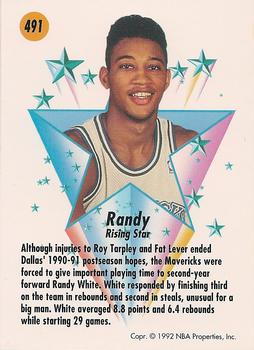 1991-92 SkyBox #491 Randy White Back