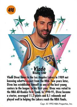 1991-92 SkyBox #498 Vlade Divac Back