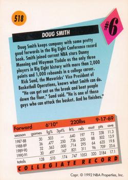 1991-92 SkyBox #518 Doug Smith Back