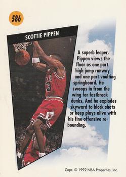 1991-92 SkyBox #586 Scottie Pippen Back