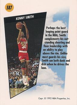 1991-92 SkyBox #587 Kenny Smith Back