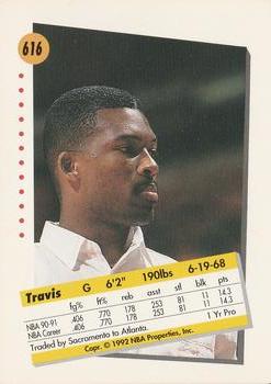 1991-92 SkyBox #616 Travis Mays Back