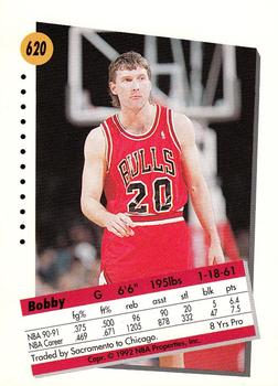 1991-92 SkyBox #620 Bobby Hansen Back