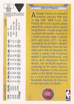1991-92 Upper Deck #20 Doug Overton Back