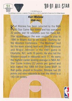 1991-92 Upper Deck #51 Karl Malone Back