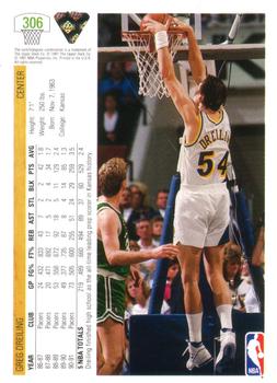 1991-92 Upper Deck #306 Greg Dreiling Back