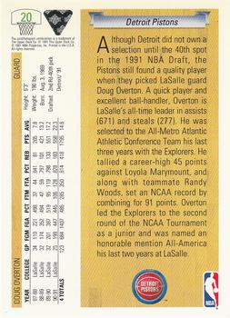 1991-92 Upper Deck #20 Doug Overton Back