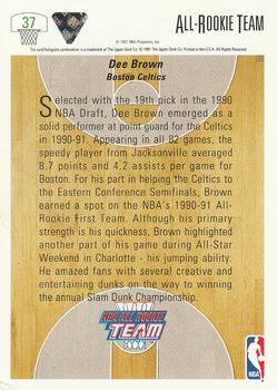 1991-92 Upper Deck #37 Dee Brown Back