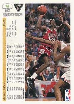 1991-92 Upper Deck #44 Michael Jordan Back