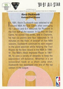 1991-92 Upper Deck #55 Kevin Duckworth Back