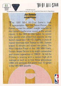 1991-92 Upper Deck #61 Joe Dumars Back