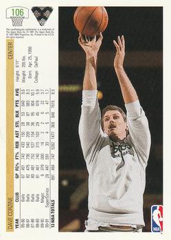 1991-92 Upper Deck #106 Dave Corzine Back
