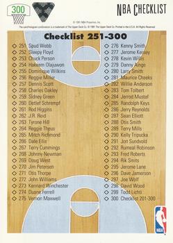 1991-92 Upper Deck #300 Checklist: 201-300 Back