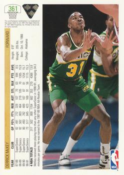 1991-92 Upper Deck #361 Derrick McKey Back