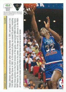 1991-92 Upper Deck #464 Magic Johnson Back