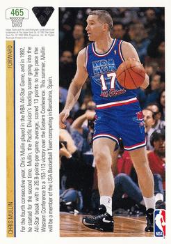 1991-92 Upper Deck #465 Chris Mullin Back