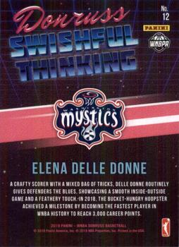 2019 Donruss WNBA - Swishful Thinking #12 Elena Delle Donne Back