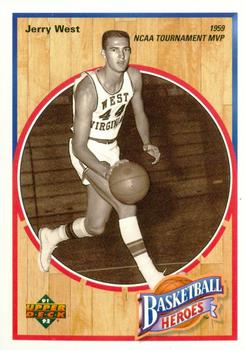 1991-92 Upper Deck - Basketball Heroes: Jerry West #1 Jerry West Front